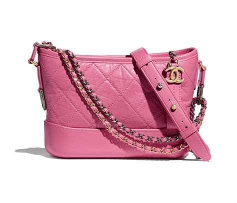 chanel mini pink hobo bag|Chanel gabrielle bag mini.